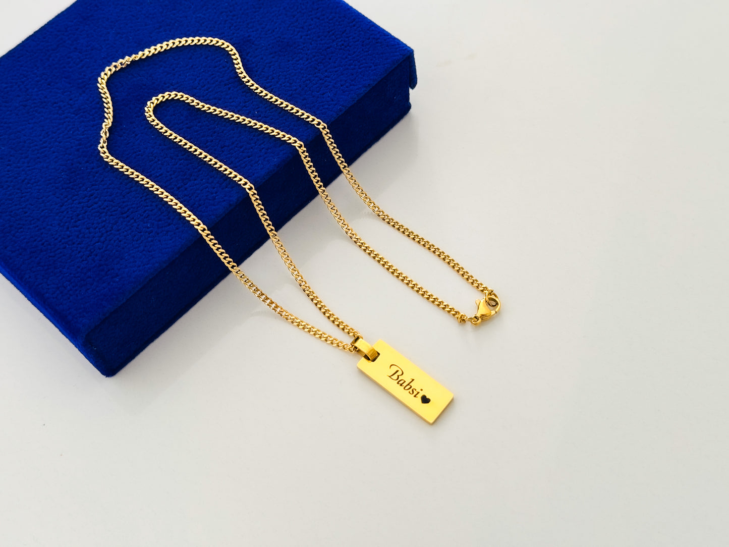 Personalized name engraved necklace Gift for Her