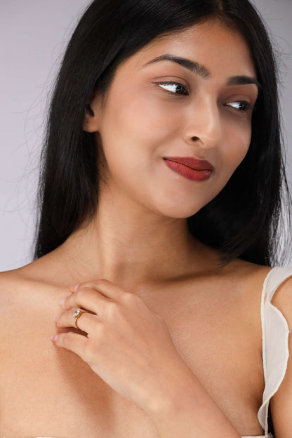 Glamon Elara Adjustable Ring – Gold Coated Luxury Ring for Women Sri Lanka