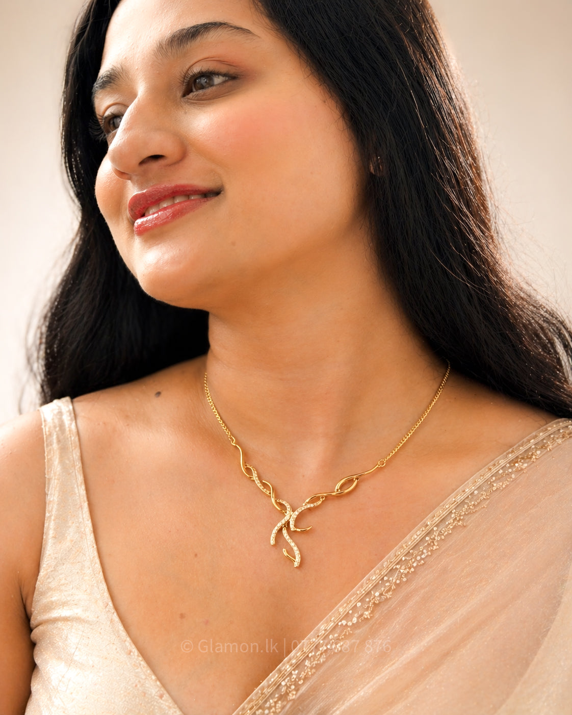 Luxury Gold Plated Bridal Necklace – Elegant Wedding Jewelry for Brides & Special Occasions
