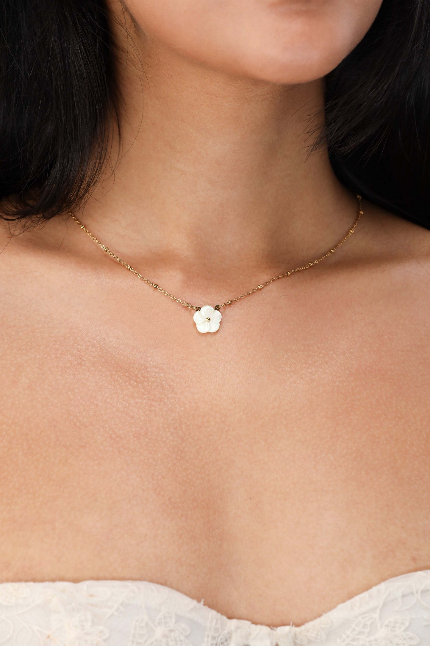 Glamon Sakura Flower Jewelry Set – Gold Coated Earrings & Necklace for Women Sri Lanka