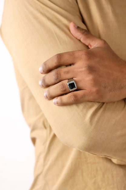 Glamon Reflect Ring – Luxury Silver Ring for Men High Quality 316L Stainless Steel Waterproof Mens Rings