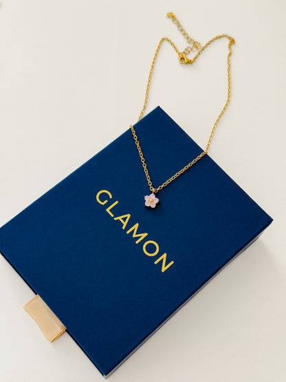 Glamon Lilac Bloom Necklace – High Quality Gold Coated Waterproof Women’s Necklace Gift