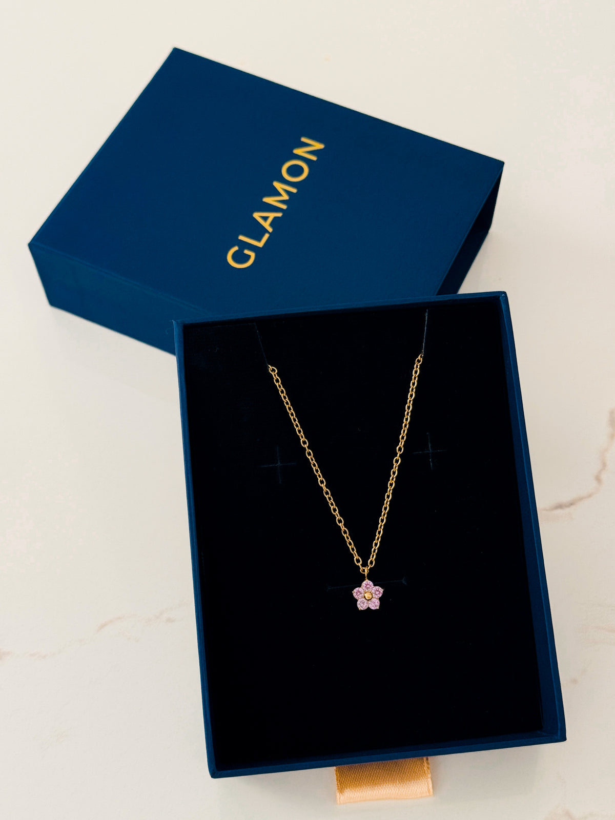 Glamon Lilac Bloom Necklace – High Quality Gold Coated Waterproof Women’s Necklace Gift