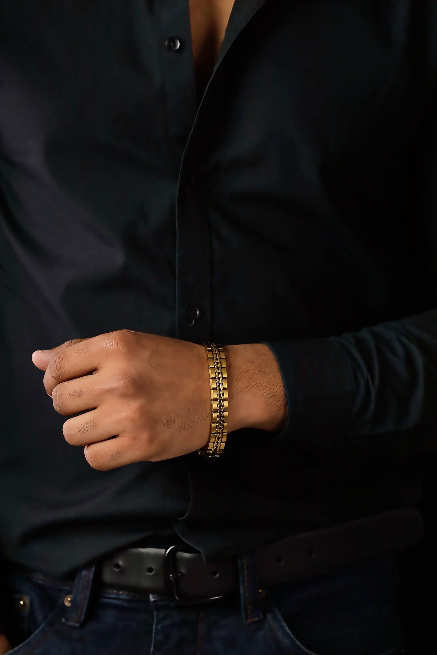 Titan Weave Bracelet - Gold Coated