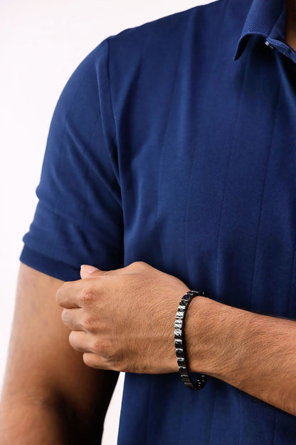Glamon Shadow Link Ceramic Bracelet – Luxury Black Men’s Bracelet, Minimal Modern Jewelry Gift for Him