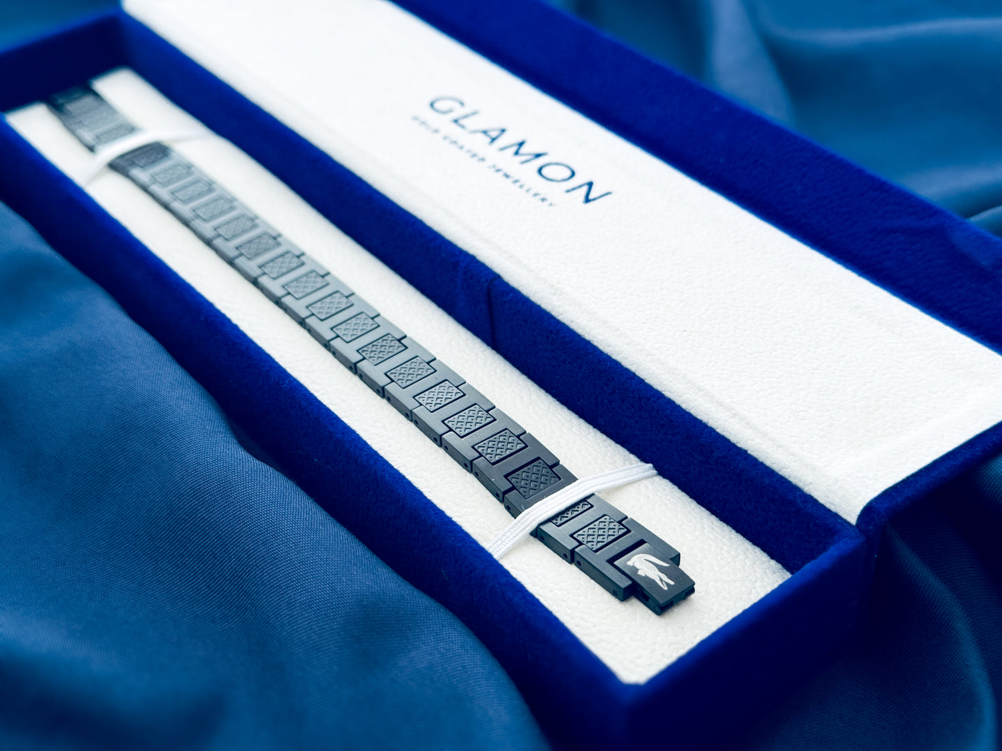 Glamon Monarch Link Bracelet – Black Edition | Luxury 316L Stainless Steel Waterproof Men’s Bracelet | 10mm Adjustable 21cm | 6-Month Warranty | Sri Lanka Exclusive
