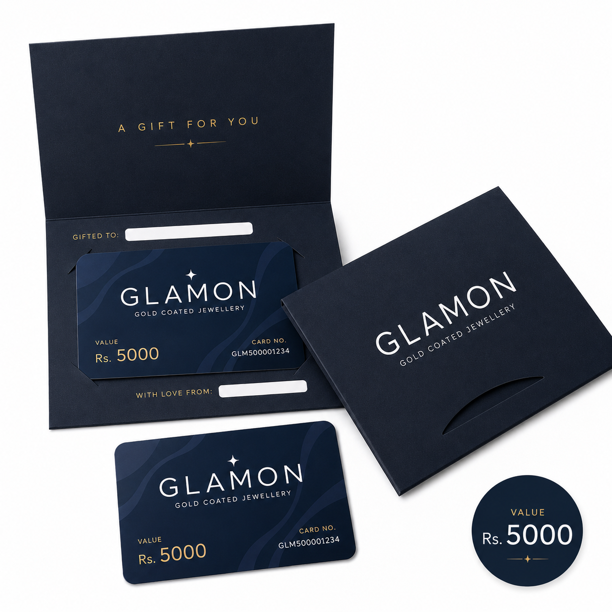Glamon Gift Card Rs. 5000 | Premium Jewellery Gift Voucher Sri Lanka