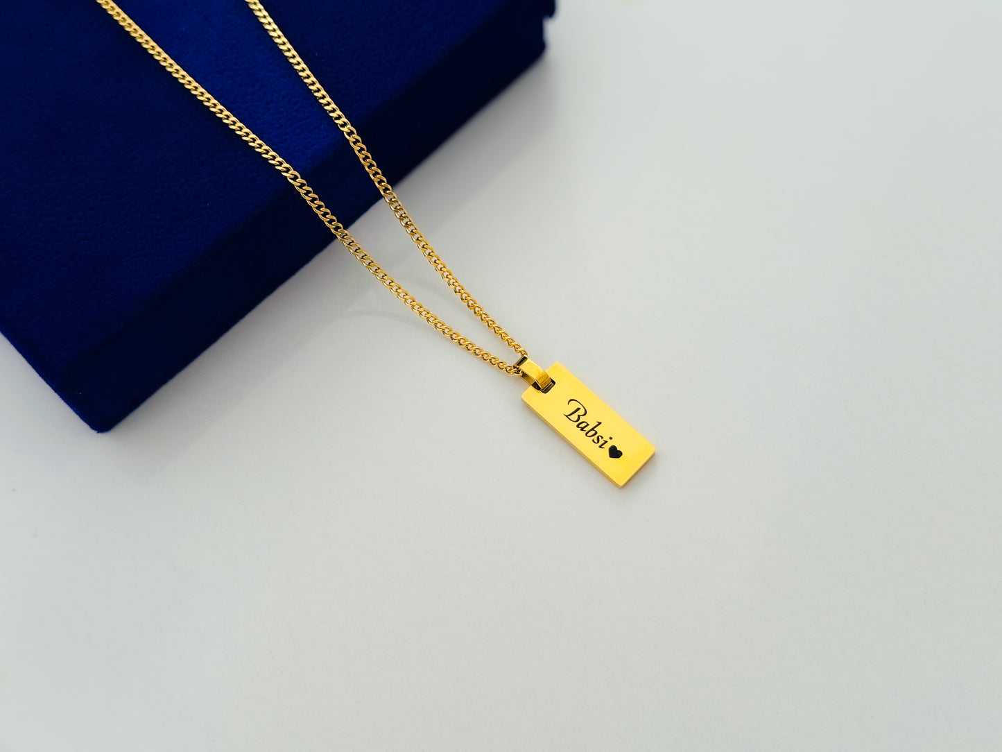 Personalized name engraved necklace Gift for Her