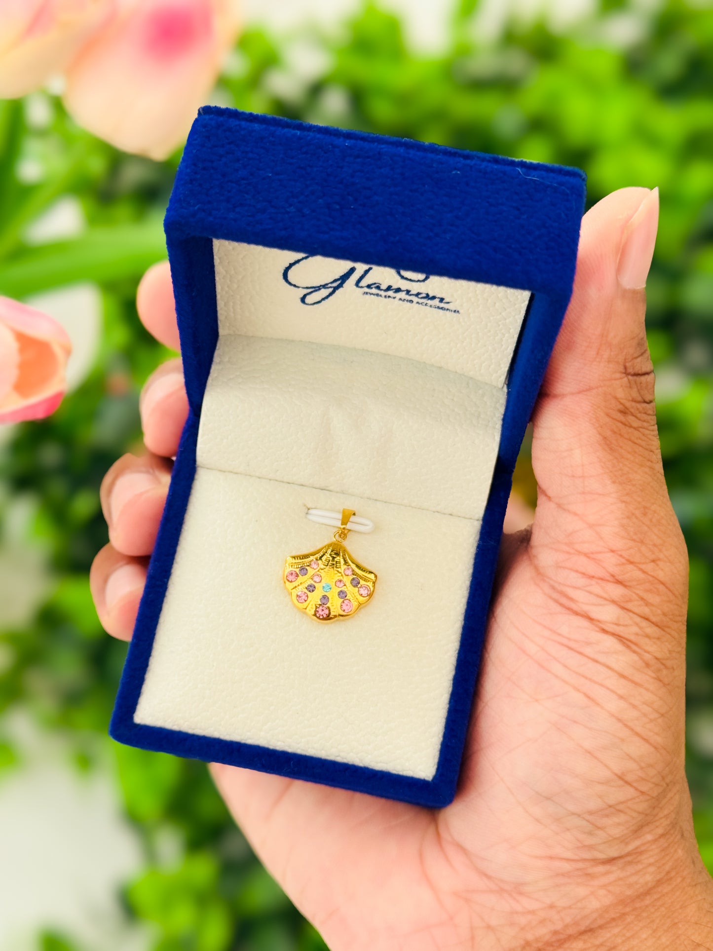 Ocean Muse Collection Gold Coated Stainless Steel Pendant for Women Sri Lanka