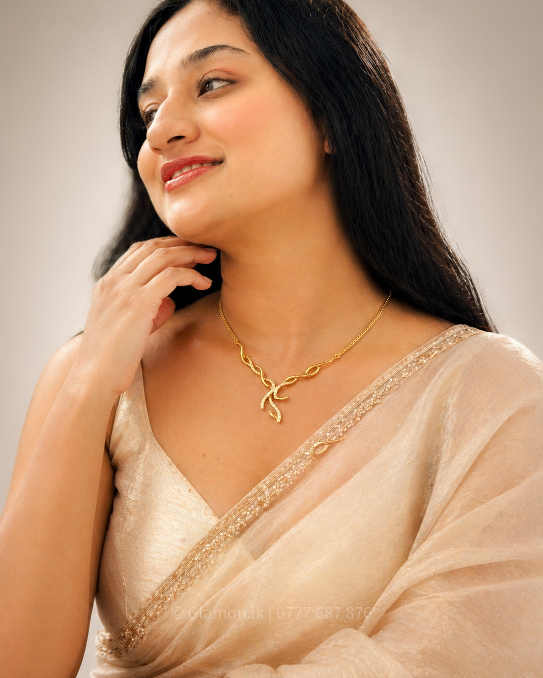 Luxury Gold Plated Bridal Necklace – Elegant Wedding Jewelry for Brides & Special Occasions
