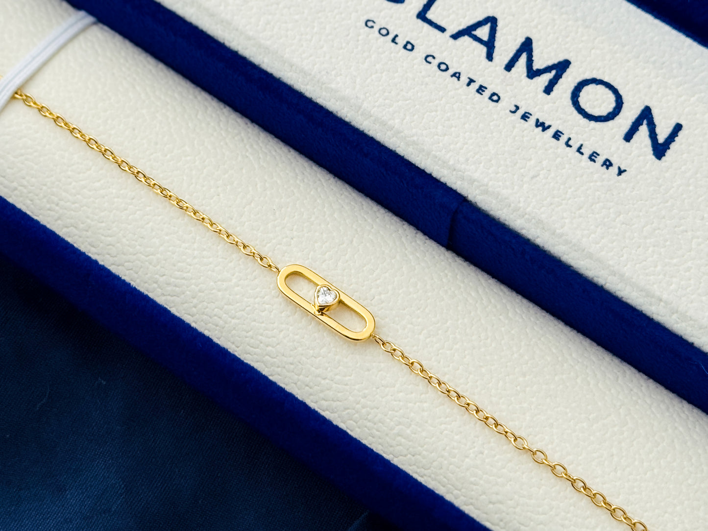 Glamon Eternal Loop Heart Bracelet | Luxury Gold Coated Waterproof Bracelet for Girls & Women