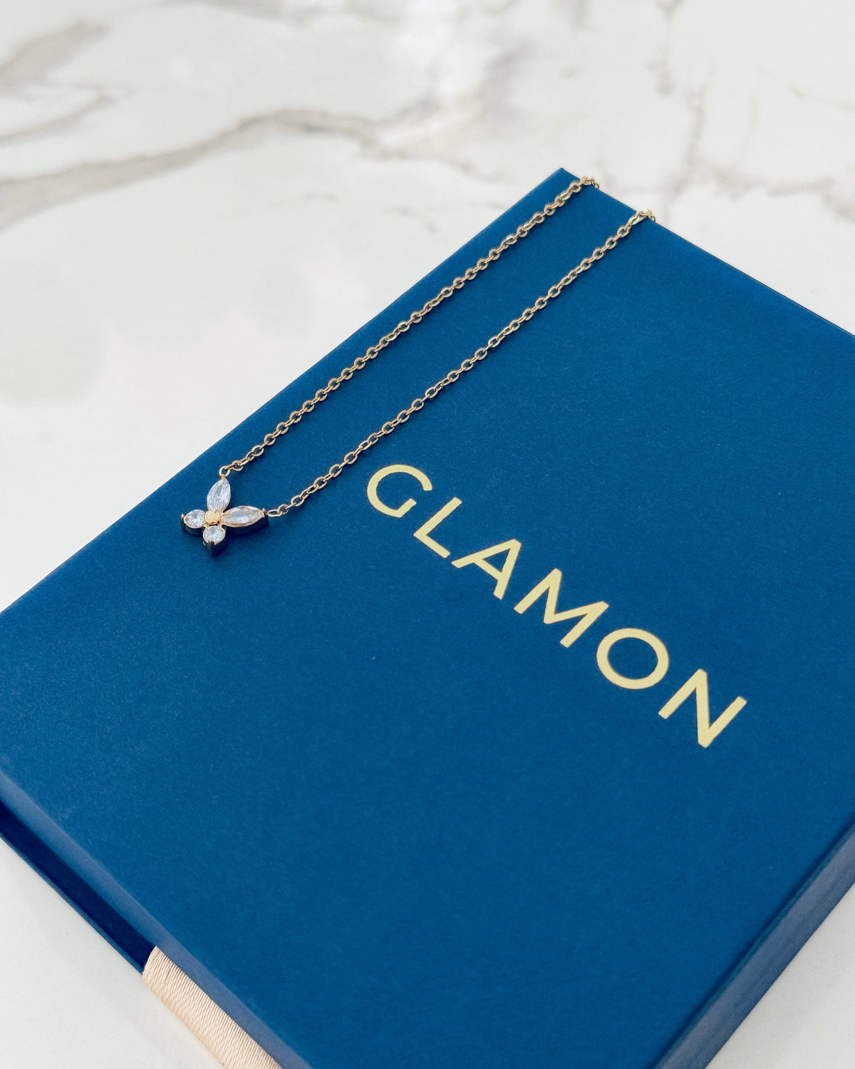Glamon Belle Wing Necklace – Gold Coated Luxury Butterfly Necklace for Women