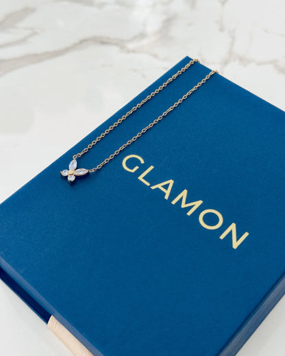 Glamon Belle Wing Necklace – Gold Coated Luxury Butterfly Necklace for Women