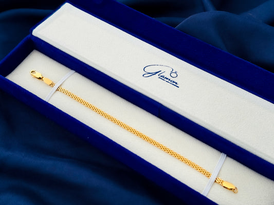 Glamon Astra Mesh Bracelet – Unisex Gold Coated Bracelet