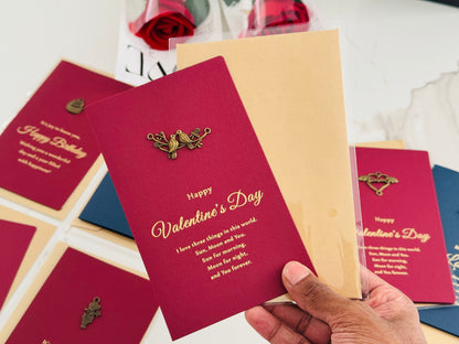 Gift cards and Red Roses