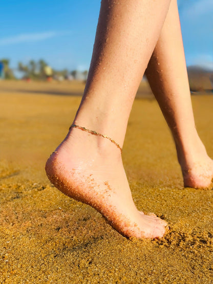 Glamon Flash Anklet For Girls High Quality Beach Wear Leg Chain Waterproof