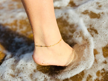 Glamon Flash Anklet For Girls High Quality Beach Wear Leg Chain Waterproof