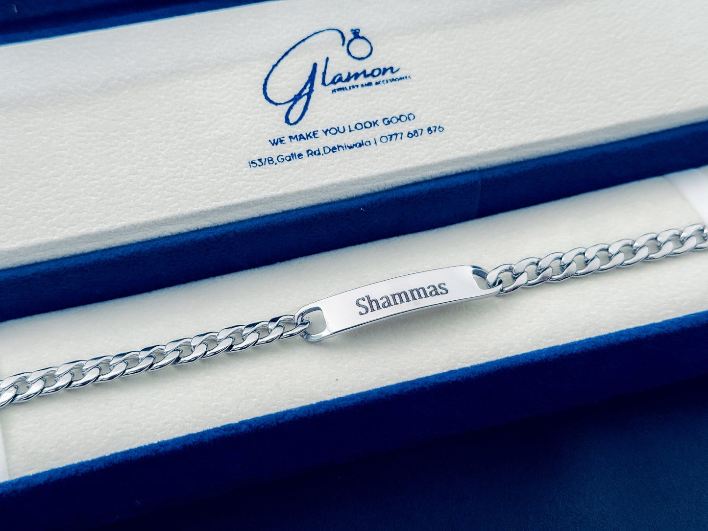 Glamon Name Bracelet For Boys High Quality Original 316L Stainless Steel Custom Jewelery Gift Men