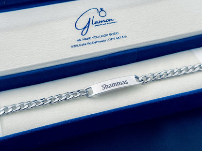 Glamon Name Bracelet For Boys High Quality Original 316L Stainless Steel Custom Jewelery Gift Men