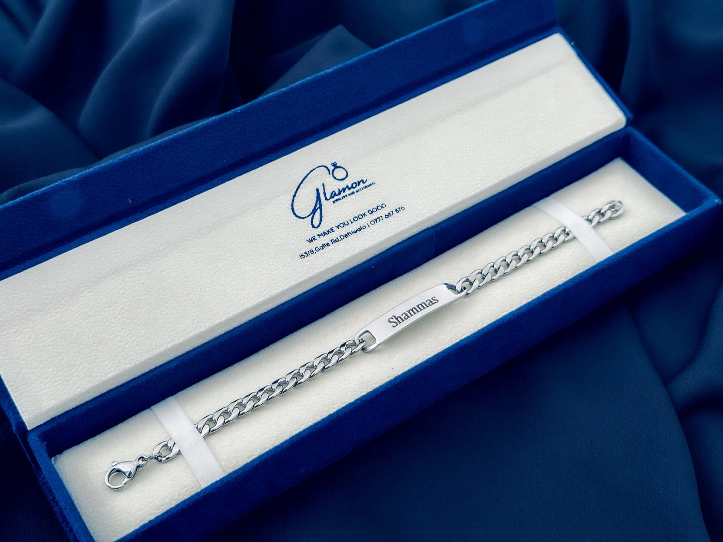 Glamon Name Bracelet For Boys High Quality Original 316L Stainless Steel Custom Jewelery Gift Men