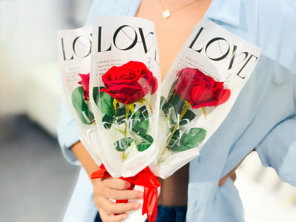 Glamon Romantic Valentine's Day Rose Gift for Her - Eternal Love Symbol, Perfect for Girlfriend, Wife, or Special Someone - Beautifully Packaged