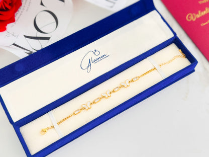 Glamon Golden Butterfly Bracelet Gift For Girls - Waterproof - High Quality
