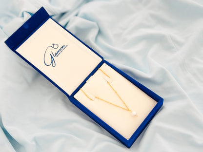 Glamon River Glow Nature Pearl Necklace For Girls - Waterproof -Perfect Gift-High Quality