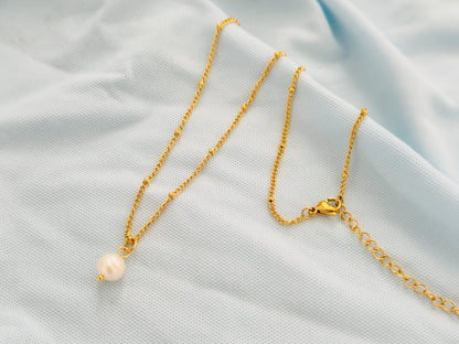 Glamon River Glow Nature Pearl Necklace For Girls - Waterproof -Perfect Gift-High Quality