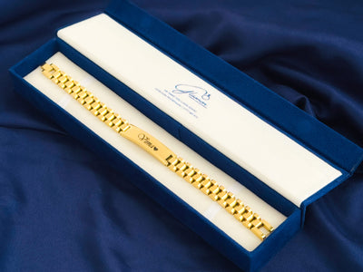 Glamon Name Bracelet For Men -GOLD