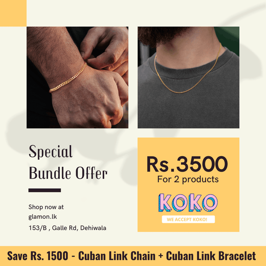 Special Bundle Offer - 2mm Cuban Link Chain and 4mm Bracelet
