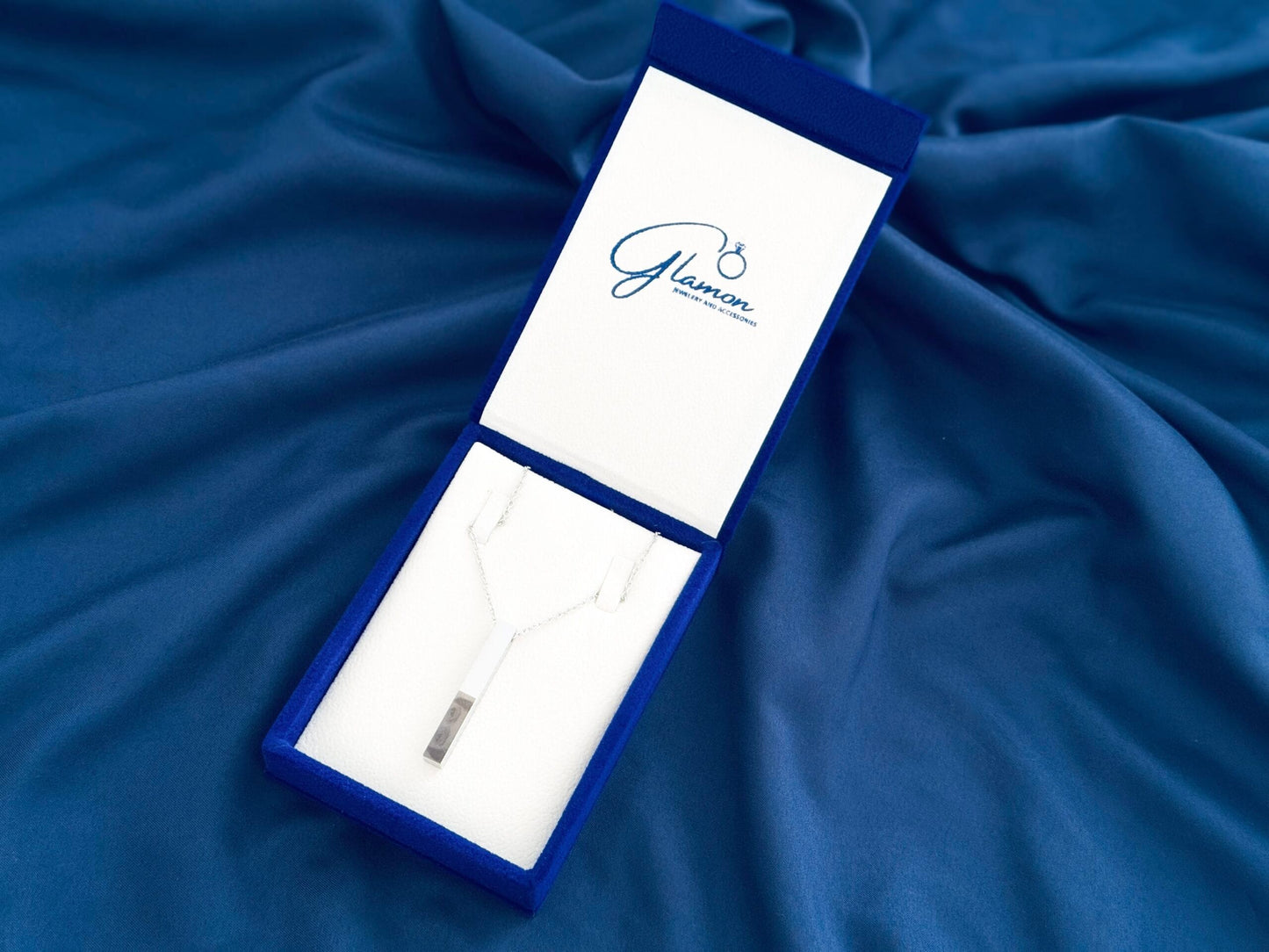 Glamon Customized photo engraving Pendant Necklace Gift For Men Women - unisex necklace