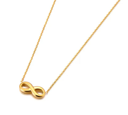 Glamon infinity Necklace For Girls High Quality Gold Coated Pendant Necklace Gift For Girlfriend