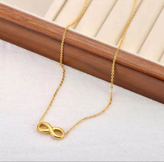 Glamon infinity Necklace For Girls High Quality Gold Coated Pendant Necklace Gift For Girlfriend