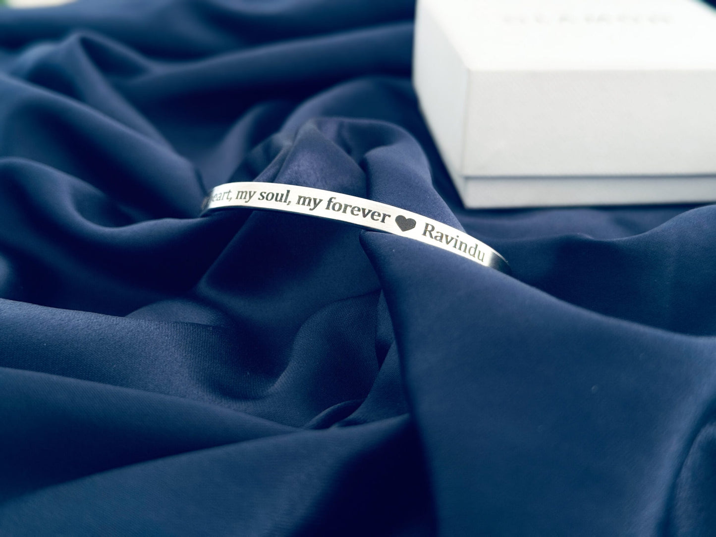 Customized Adjustable Name Engraved Cuff Bangle For Boys High Quality Bracelet With Gift Box