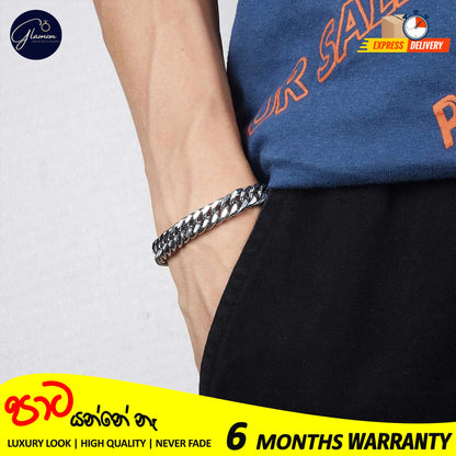 Glamon 8mm High quality Never Fade Waterproof Bracelet For Men