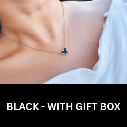 Glamon Butterfly Necklace For Girls - Gold Coated High Quality Waterproof Jewelry Gift For Her