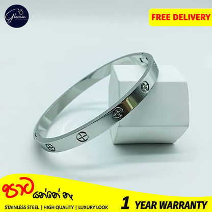Glamon Cartier Bangle For Women Men Bracelets High Quality 316L Stainless Steel Silver Bracelet For Girls Luxury Jewellery