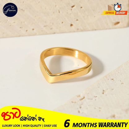 V Shape Ring For Girls Stainless Steel High Quality Rings