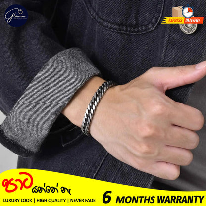 Glamon 8mm High quality Never Fade Waterproof Bracelet For Men