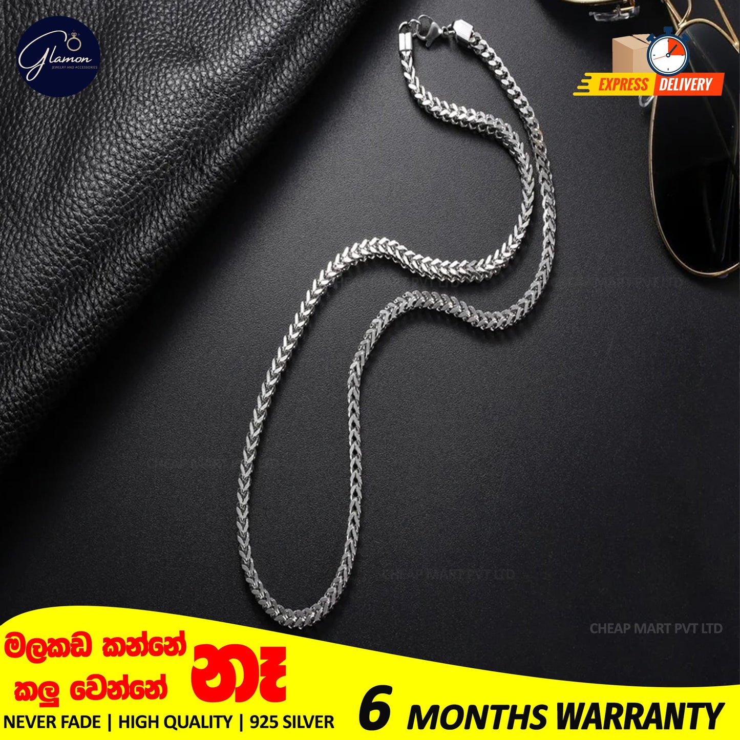 3mm Thick Diamond Cut Franco Chain Stainless Steel Never Fade Necklace For Men Women