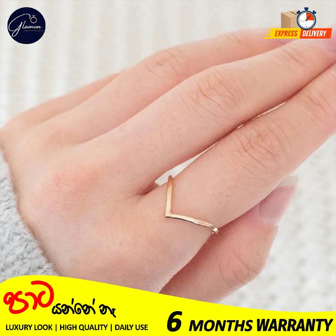 V Shape Ring For Girls Stainless Steel High Quality Rings