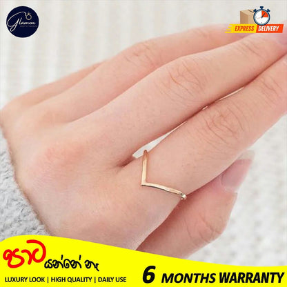 V Shape Ring For Girls Stainless Steel High Quality Rings