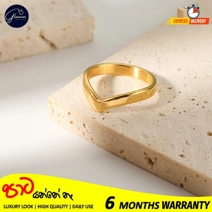 V Shape Ring For Girls Stainless Steel High Quality Rings