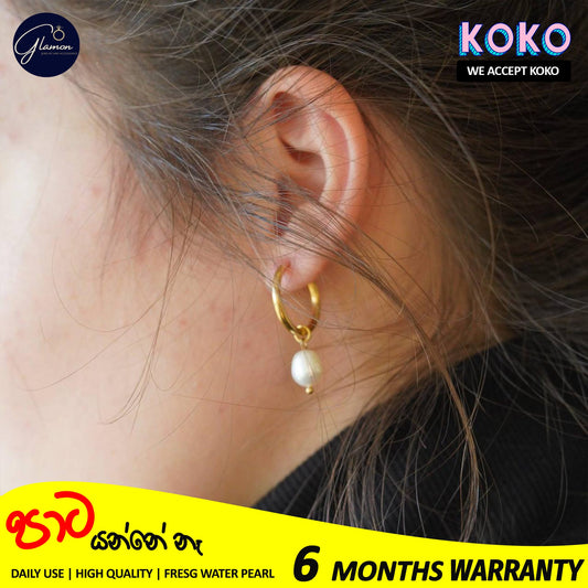 Fresh Water Earrings For Girls - High Quality Stainless Steel Waterproof Drop Earrings Gift For Girl