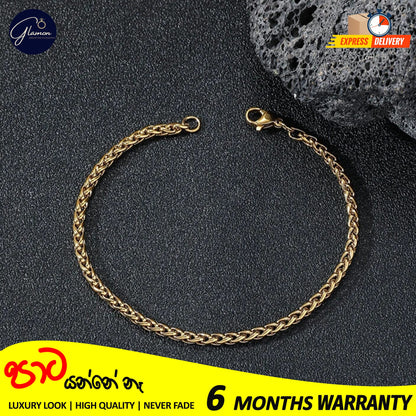 Wheat Chain Bracelet For Men Women High Quality Waterproof Jewellery