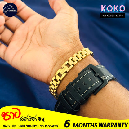 Glamon Rolex Design Bracelet For Men - GOLD - High quality Bracelets Gift For Boys Birthday