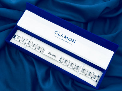 Custom name engraved bracelet for men Sri Lanka luxury jewelry
