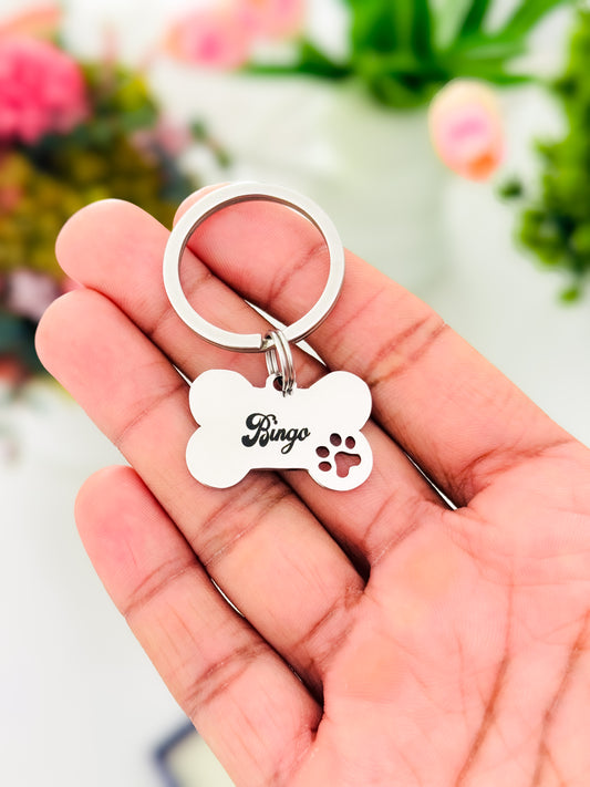 custom engraved stainless steel pet name tag waterproof dog cat Sri Lanka