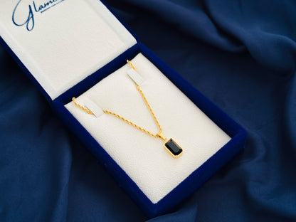 Glamon Dark Aura Necklace - Black ONYX Nature Stone