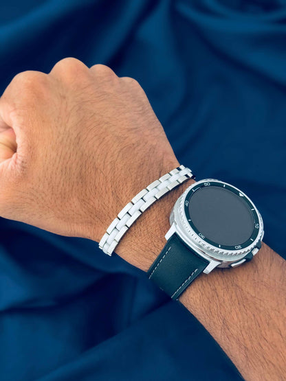 Glamon Chrome Link Bracelet for Men – Luxury Waterproof Stainless Steel Bracelet | High Quality Never Fade Gift for Him